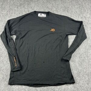 First Lite Base Layer Mens XXL Black 100% Merino Wool Long Sleeve Hunting Shirt